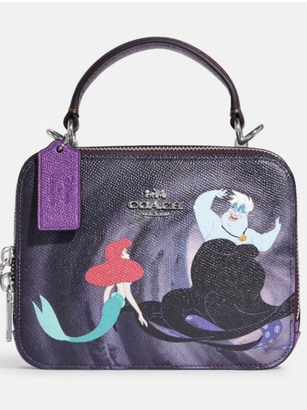 Coach x Disney Box Crossbody with Ursula Motif